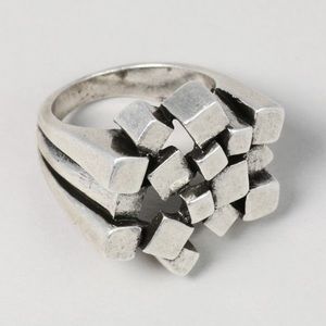 Jewelmint Metal Mosaic Ring in size 6